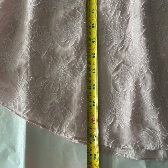 Rebecca Taylor Light Pink Silk Cotton Top Sz 10 - Picture 7 of 7
